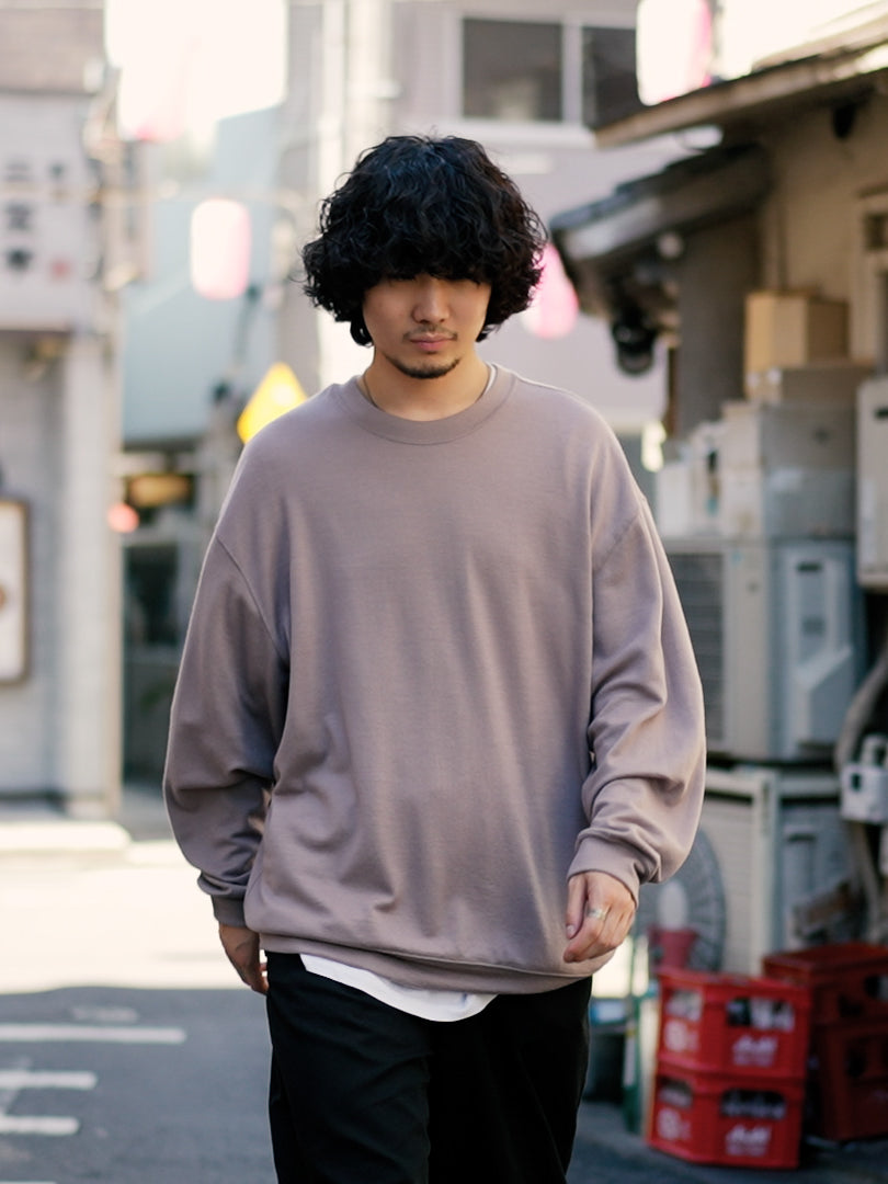 Wool Oversized Sweat - Taupe