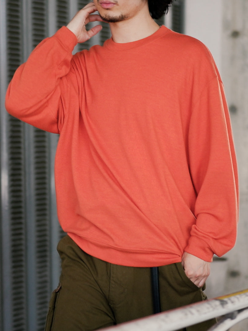 Wool Oversized Sweat - Orange