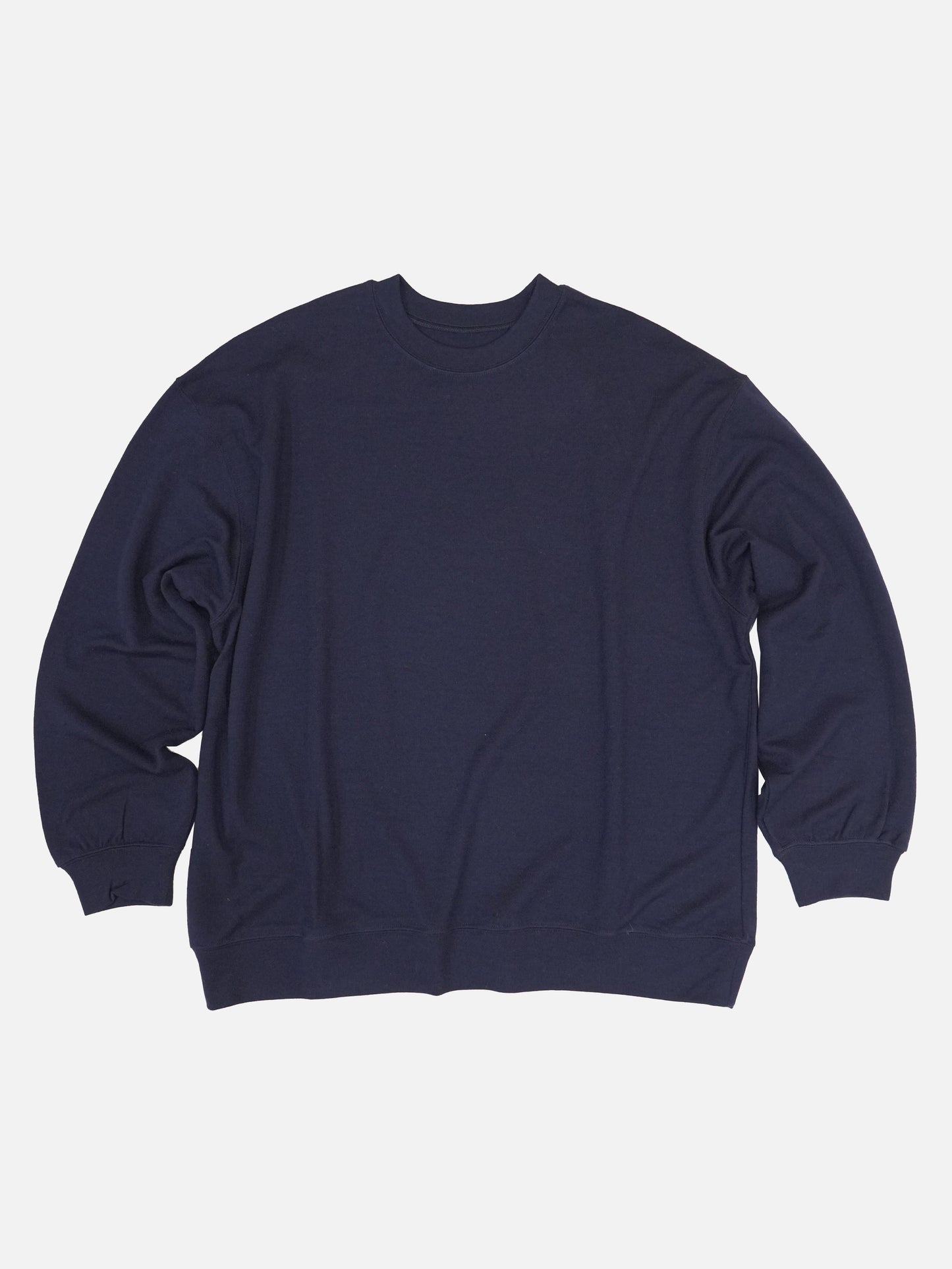 Wool Oversized Sweat - NAVY