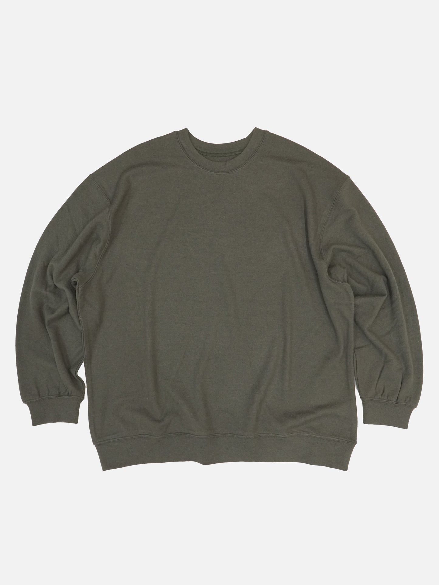 Wool Oversized Sweat - OLIVE