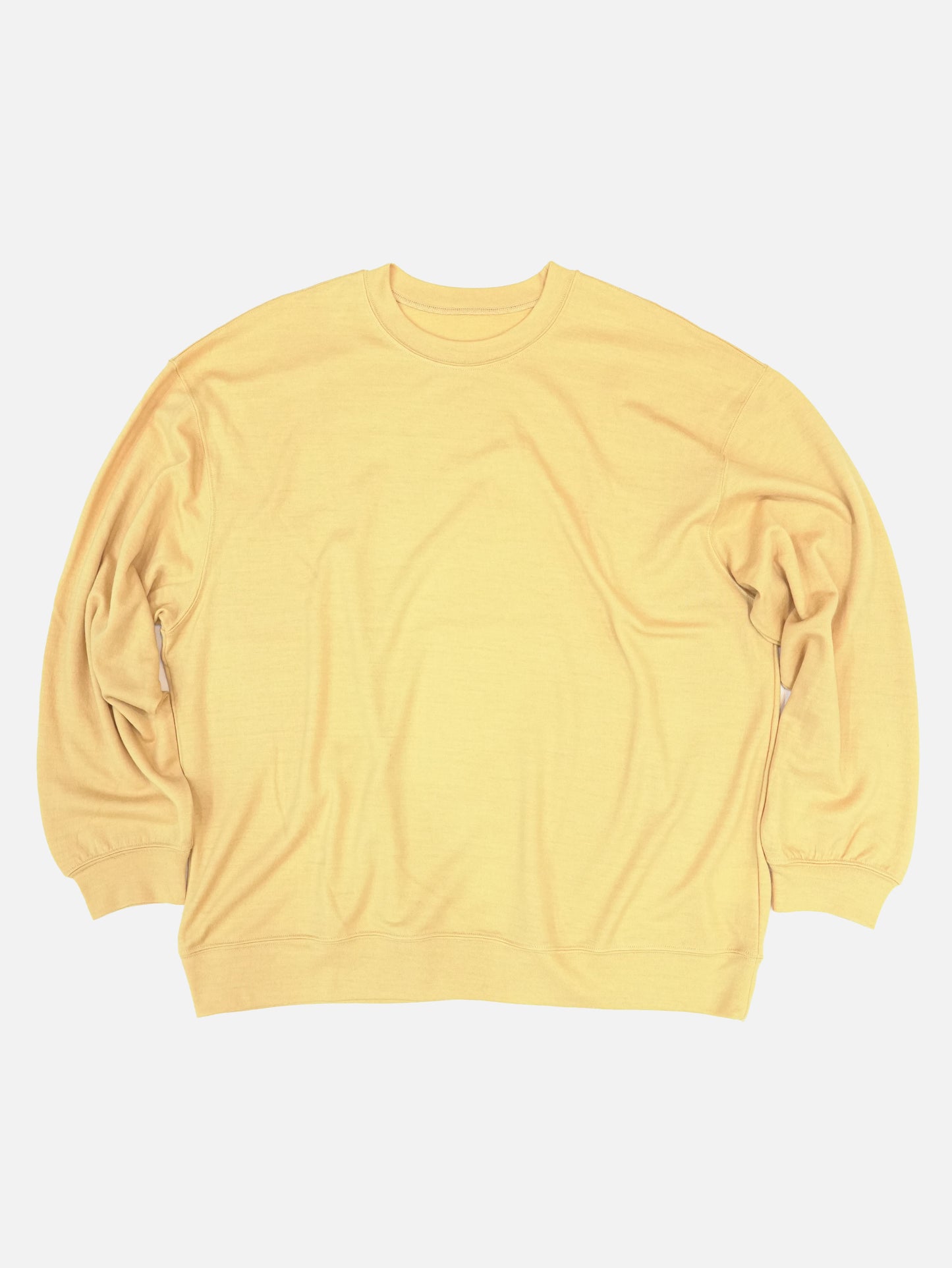 Wool Oversized Sweat - YELLOW