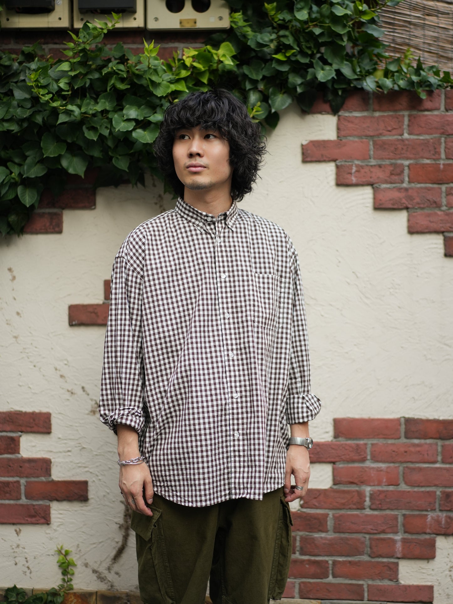 The Big Gingham Check Shirt - Chocolate