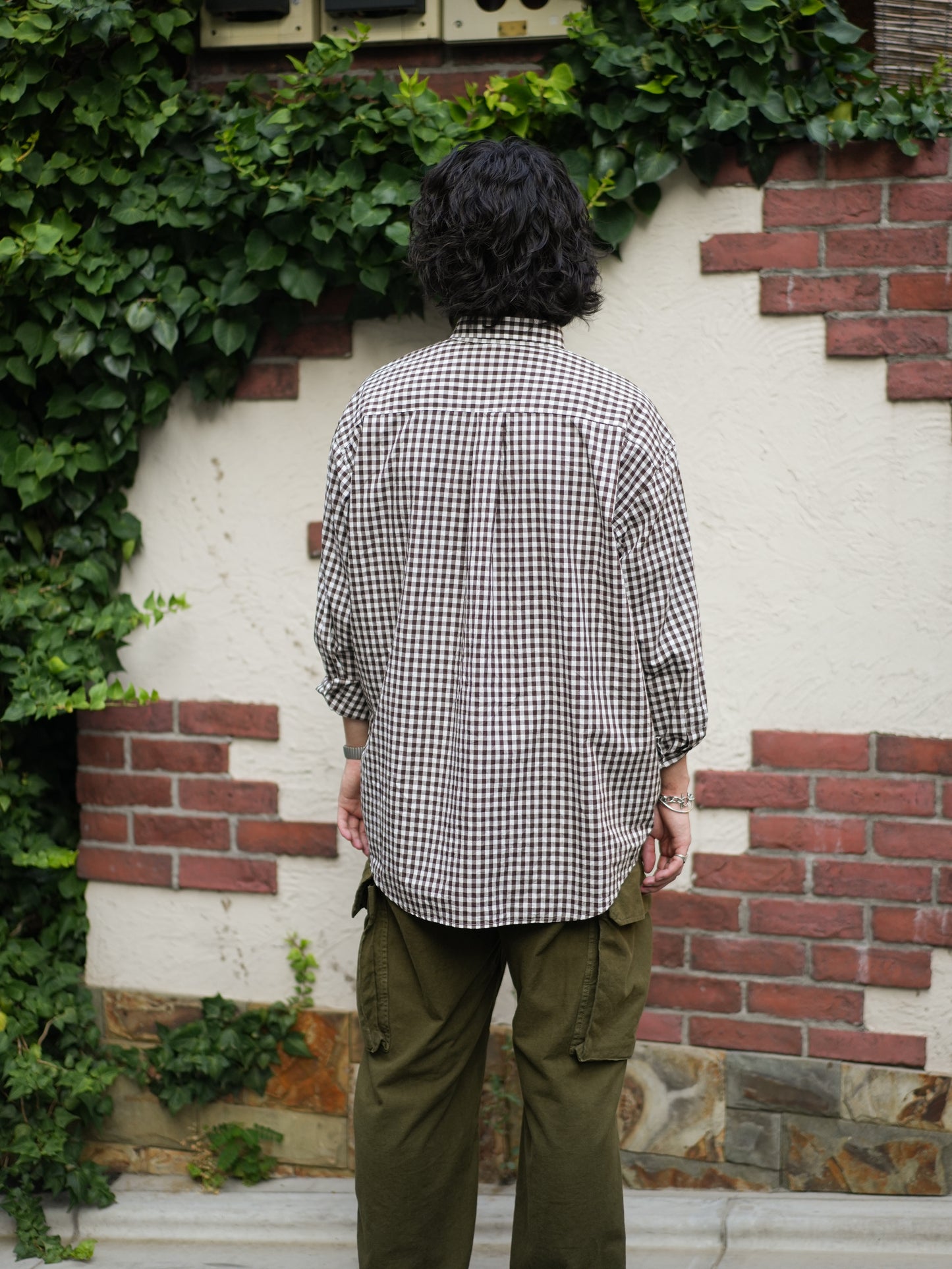 The Big Gingham Check Shirt - Chocolate