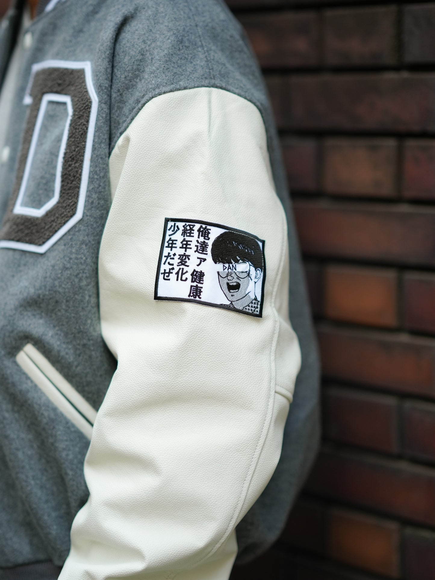 ×Game Sportswear /  Aging Varsity Jacket - Gray