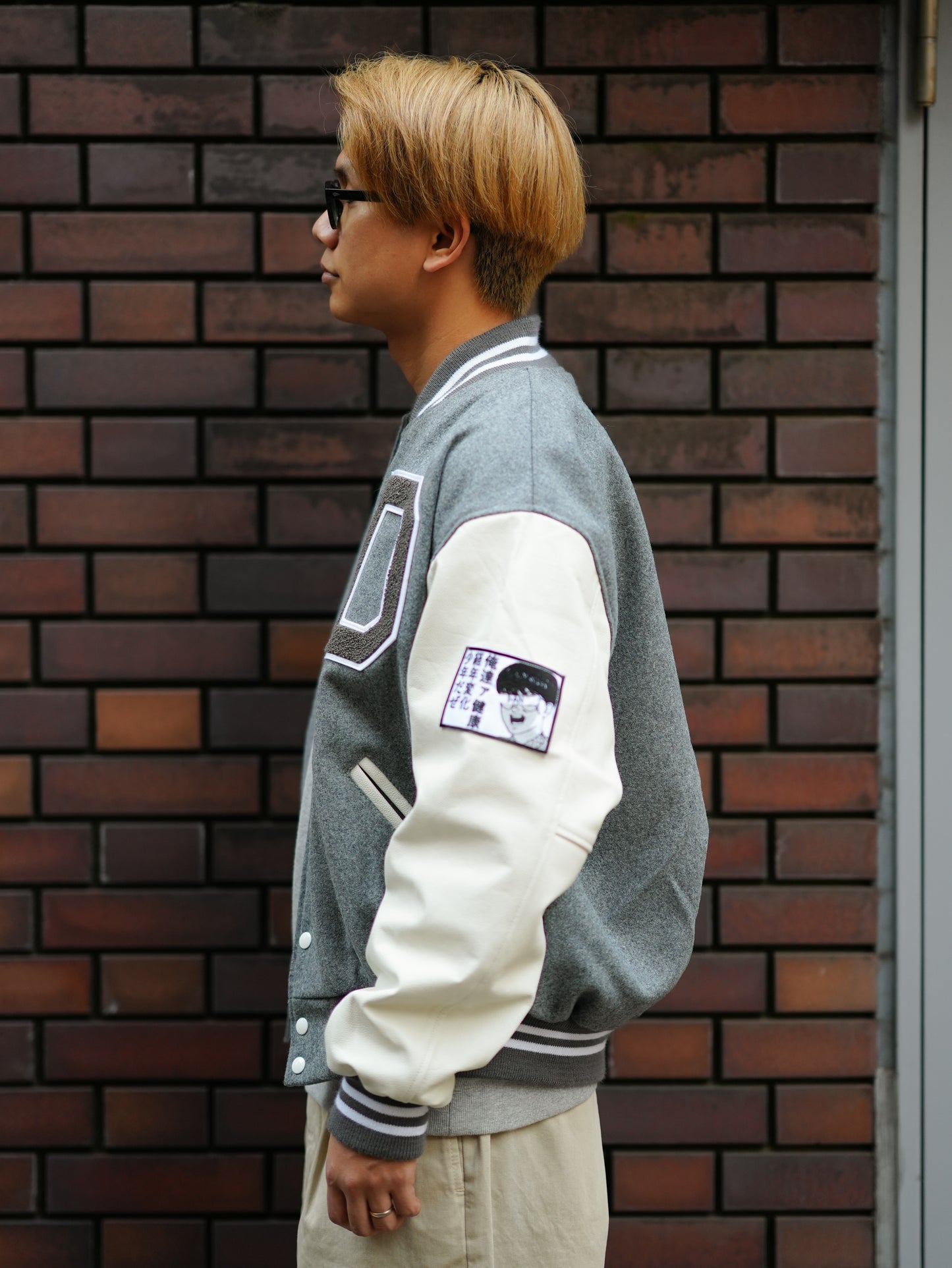 ×Game Sportswear /  Aging Varsity Jacket - Gray